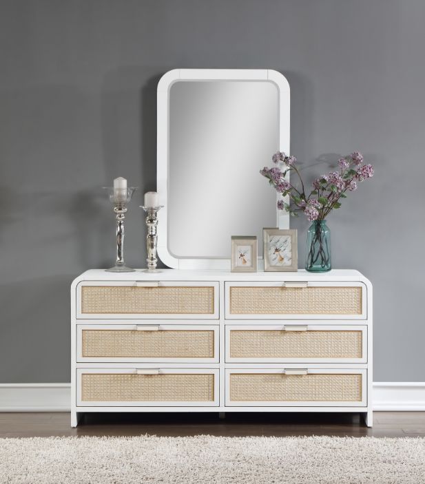 Meridian Furniture Sage White Dresser Mirror-3
