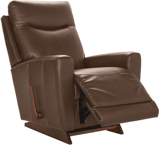 La-Z-Boy® Kodie Cognac Leather Manual Rocking Recliner-1