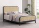Coaster® Lanewood Black King Metal Rod Bed-4