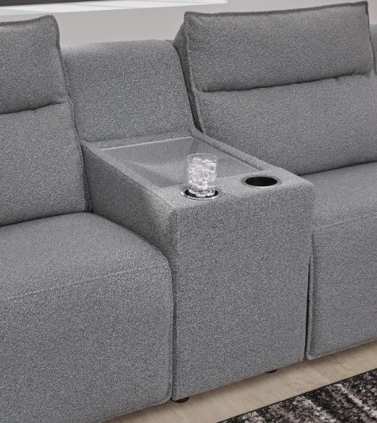 Signature Design by Ashley® ModMax II 7-Piece Gray Power Reclining Right-Arm Facing Sectional and Chaise-4