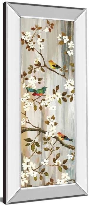 Classy Art Bloom II by Asia Jensen Mirrored Frame Wall Art-1