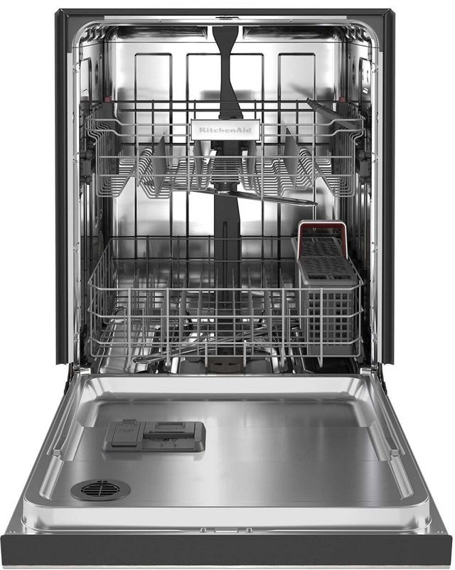 KitchenAid® 24" Stainless Steel with Printshield Front Control Built In Dishwasher-1