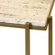 Stylecraft 2-Piece Marble and Gold Side Table Set-2