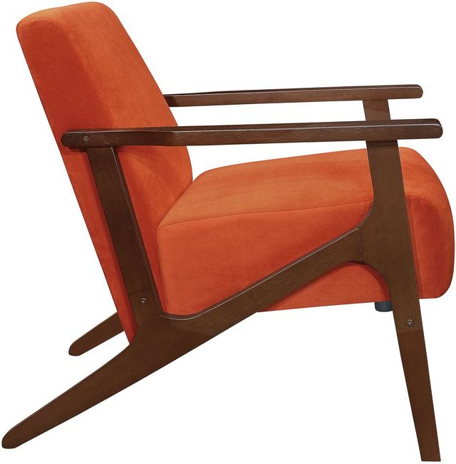 Mazin Furniture August Orange Upholstered Accent Chair-2