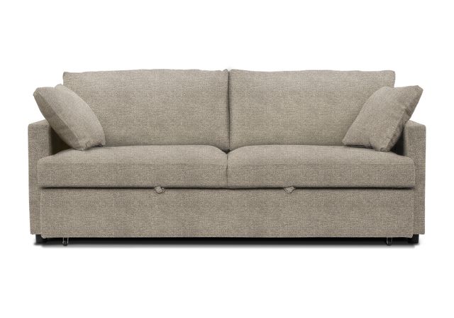 Monarch Specialties Inc. Brego-31 Light Beige Convertible Full Sleeper Sofa Bed-0