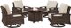 Signature Design by Ashley® Paradise Trail 5-Piece Medium Brown Outdoor Seating Set-0