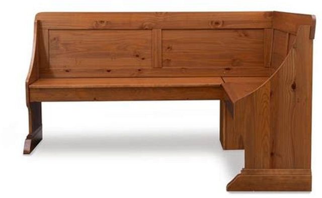 Linon Midwest 5 Piece Natural Pine Breakfast Nook Set-1