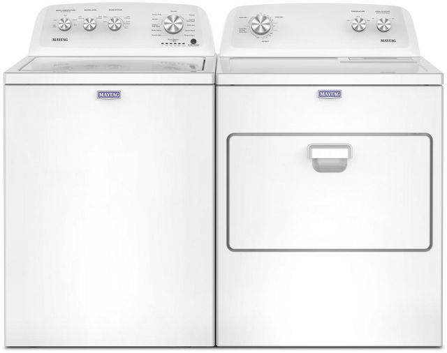 Maytag® White Top Load Washer & Electric Dryer Laundry Pair-0