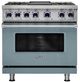 Viking® 7 Series 36" November Sky Pro Style Dual Fuel Range with Griddle-0