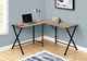Monarch Specialties Inc. 55"L Dark Taupe Top with Black Metal Corner Computer Desk-4