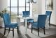 Elements International Bellini 5-Piece Navy/White Rectangular Dining Set-2