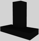 Vent-A-Hood® K Series 42" Black Contemporary Wall Mounted Range Hood-4