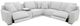 Liberty Furniture Blake 6-Piece Estero Smoke Power Reclining Sectional Sofa Set-1