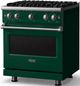 Viking® 5 Series 30" Ivy Pro Style Gas (LP) Range with Polished Chrome Trim-2