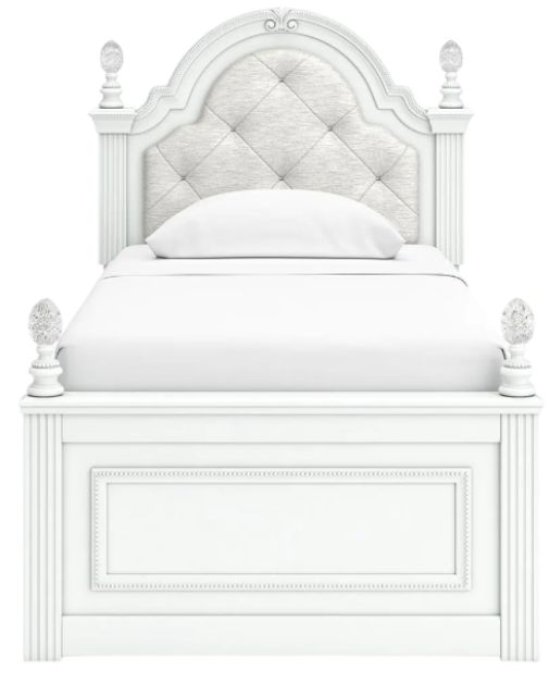 Signature Design by Ashley® Maylilly White Youth Twin Storage Panel Bed-3