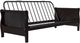 dhp furniture® Black Espresso Wood Futon with Arms-1