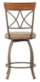 Powell® Hamilton Bronze/Matte Pewter Swivel Counter Stool-5