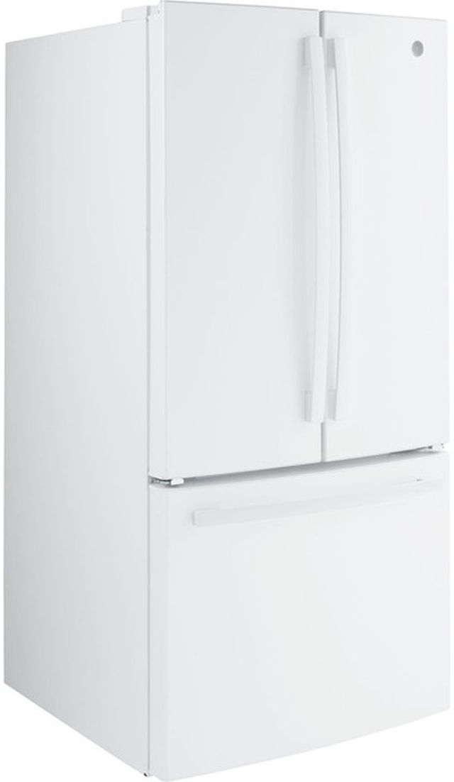 GE® 33" 18.6 Cu. Ft. White Counter Depth French Door Refrigerator-3