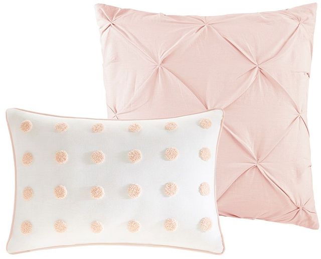 Olliix by Urban Habitat Blush Full/Queen Myla 7 Piece Cotton Jacquard Comforter Set-1