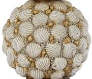 Cal® Lighting & Accessories Seashell Off-White Table Lamp-1