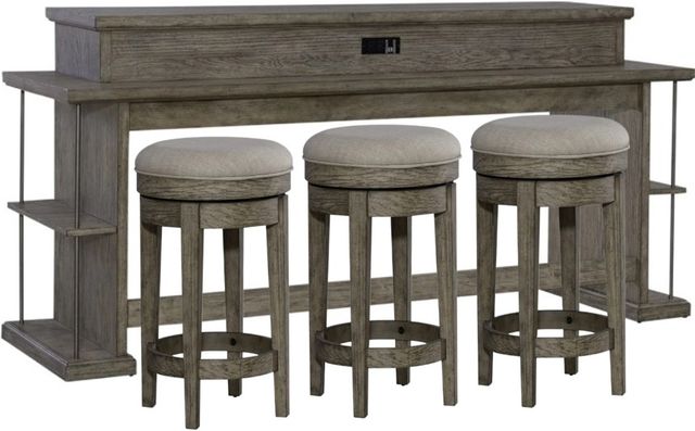 Liberty Furniture City Scape 4-Piece Burnished Beige Counter Dining Set-0