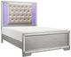 Mazin Furniture Aveline Silver Eastern King Panel Bed-0