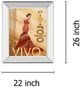 Classy Living Tava Studio Pista Rojo 22" Wall Art-2