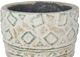 A & B Home 4-Piece Gray 8" Outdoor Footed Planter with Patterns Set-3