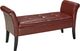 Brassex Inc. Red Accent Bench-0
