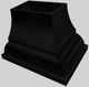 Vent-A-Hood® Designer Series 42" Black Island Range Hood-4