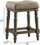 Intercon Balboa Park Brown/Roasted Oak Backless Stool-1