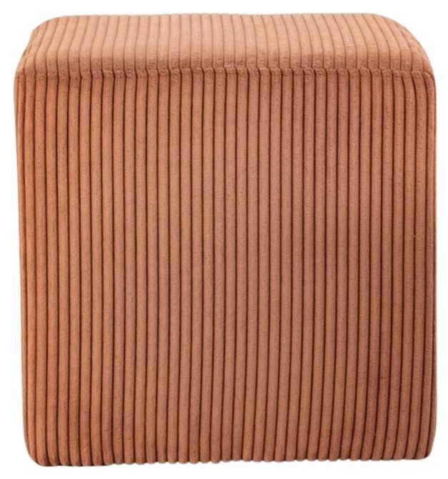 Meridian Furniture Roy Cognac Square Ottoman-3