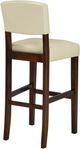 Brassex Inc. 2-Piece Brown/Cream 29'' Bar Stool Set-1