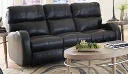 Catnapper® Angelo Black Reclining Sofa with Power Adjustable Headrest-0