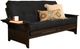 Kodiak Furniture Phoenix Suede Black/Espresso Full Futon with Mattress-0