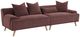 Coaster® Elizabeth Corduroy Wine Red Upholstered Extra Long Sofa-0
