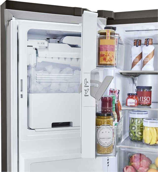 LG 36 in. 29.7 Cu. Ft. PrintProof™ Black Stainless Steel French Door Refrigerator-1