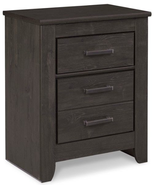 Signature Design by Ashley® Brinxton 6-Piece Charcoal Full Panel Bed with Mirrored Dresser, Chest and 2 Nightstands Set-5