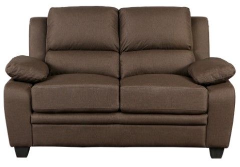 Mazin Furniture Darien Brown Loveseat-1