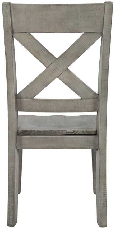 Jofran Inc. Outer Banks Driftwood X-Back Dining Side Chair-3