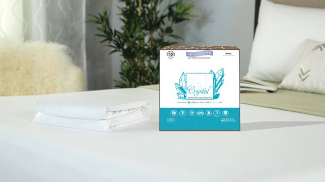 Protect-A-Bed® Naturals Crystal White Full Mattress Protector-1