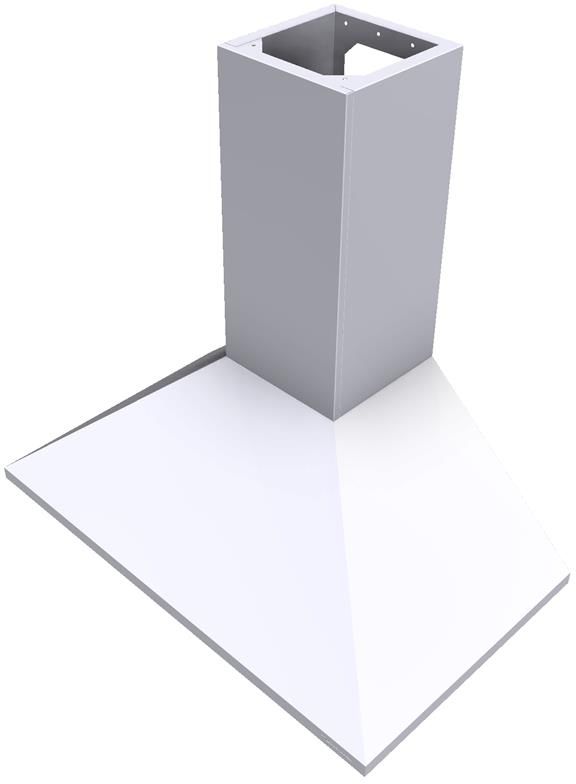 Vent-A-Hood® 36" White Euro Style Wall Mounted Range Hood-1