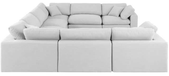 Meridian Furniture Comfy 8-Piece White Sectional-2