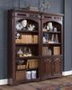 Aspenhome® Sheffield Warm Rubbed Brown Door Bookcases-4