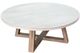 American Wholesale Furniture Rogan Light Gray Coffee Table with Wheat Base-0
