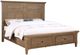 Steve Silver Co. Riverdale 4-Piece Driftwood King Storage Panel Bedroom Set-2