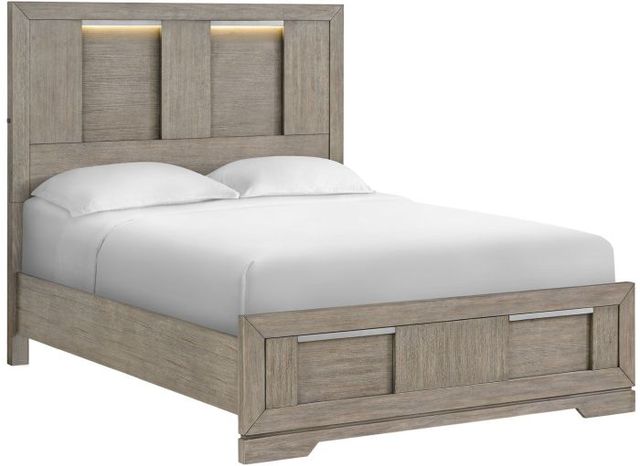 Elements International Kelis 4-Piece Gray Queen Panel Bedroom Set-2