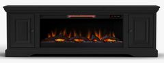 Legends Home Charleston Black 78'' Fireplace Console