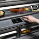 ZLINE 36" 19.6 Cu. Ft. White Matte Built-In French Door Refrigerator with Graphite Gray Interior-2