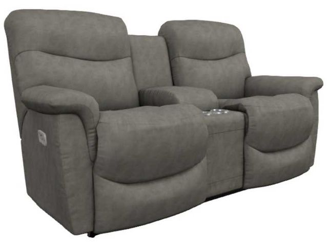 La-Z-Boy® James Lead Power Reclining Loveseat with Console, Headrest, and Lumbar-0
